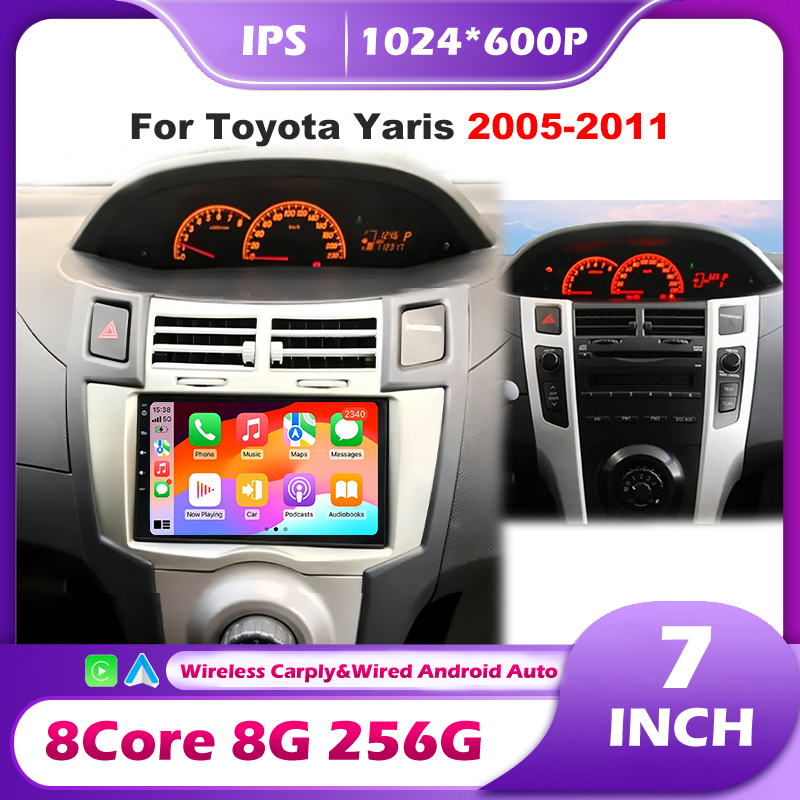 Dual Monitor Arm - 7' Toyota Yaris 2005-2011 Araba Carplay