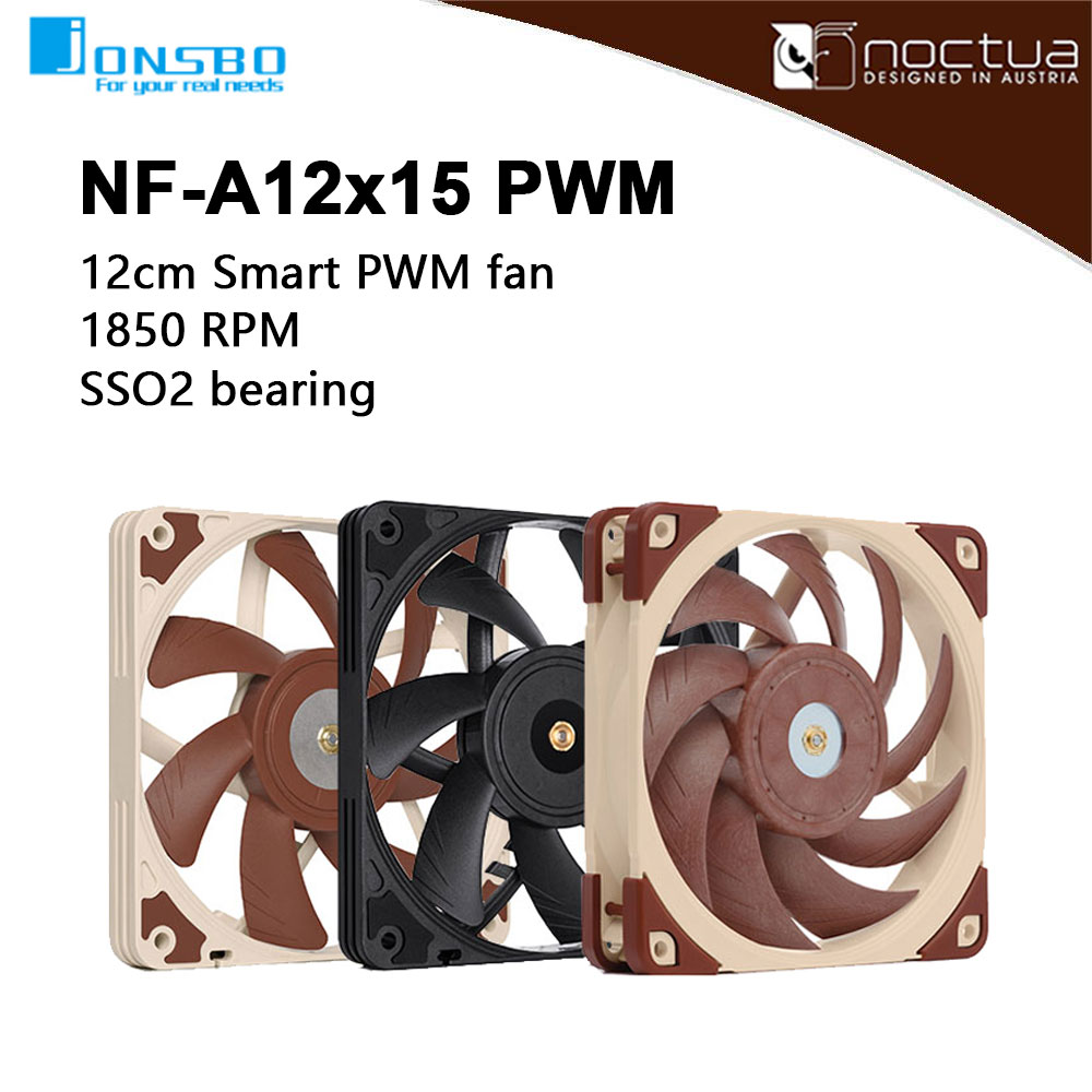 Pc Case Fan - Noctua NF-A12x15 PWM Chromax.black.swap 120mm ultra