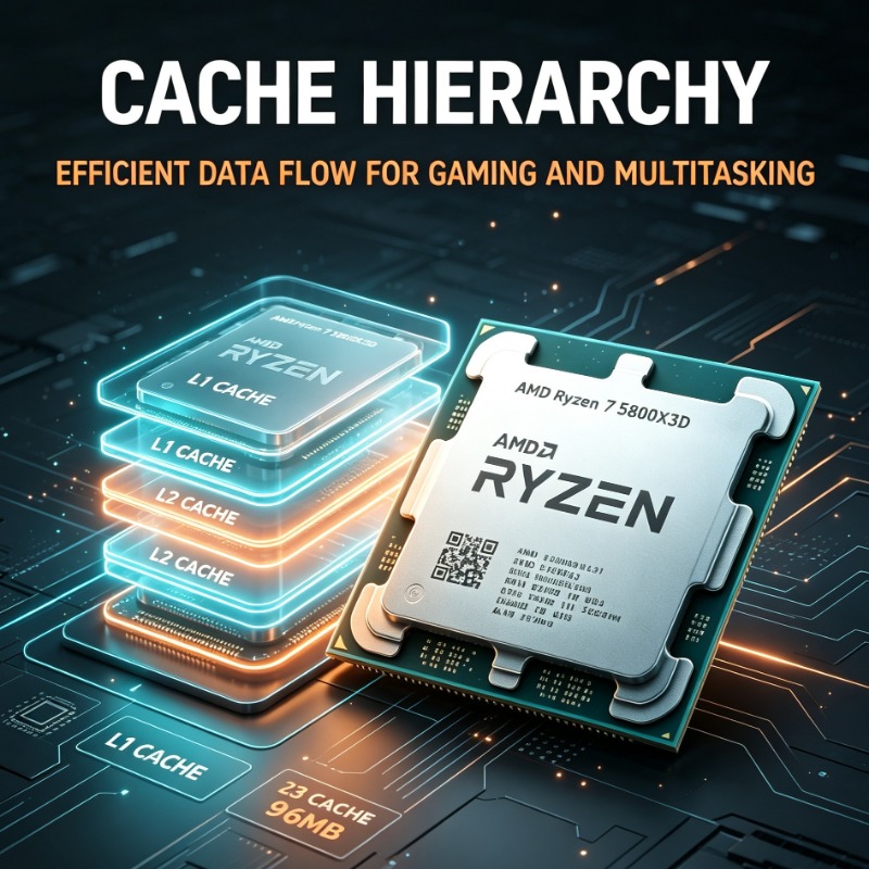Pc Gaming Ryzen 7 - Ryzen 7 5800X3D PC Oyun İşlemcisi