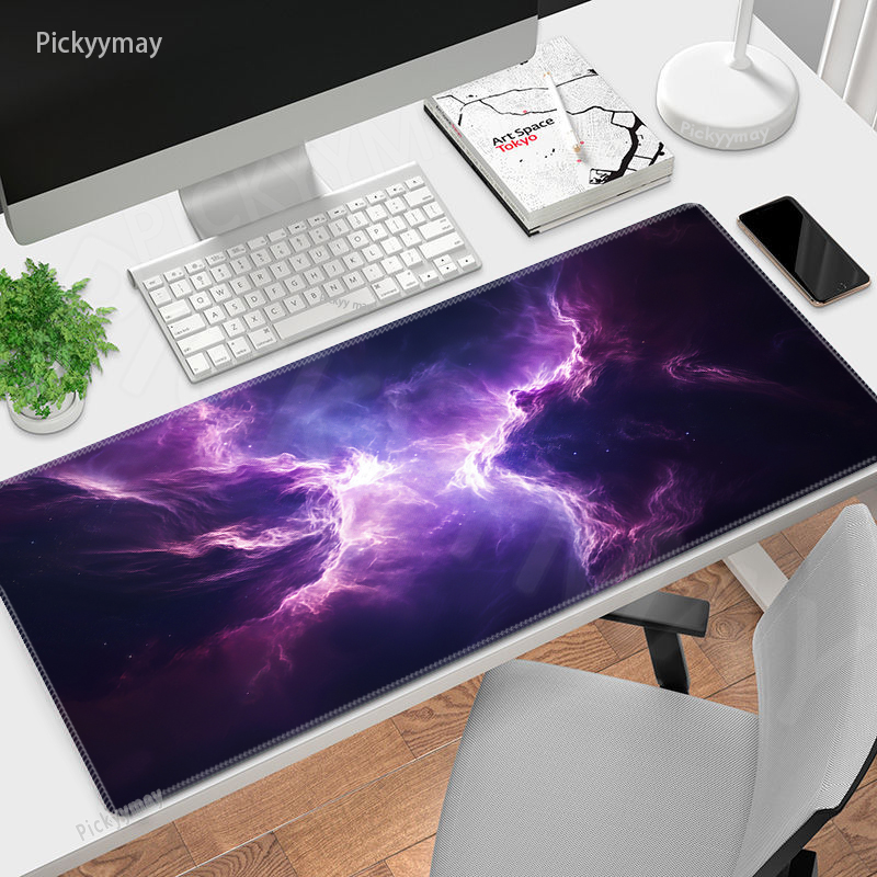 Pc Gaming Nzxt - Mor Yıldız Uzay Büyük Mouse Pad