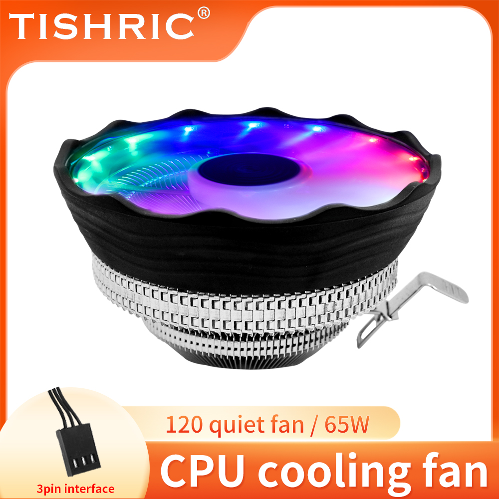 Pc Case Fan - TISHRIC CPU Soğutucu Fan RGB PWM
