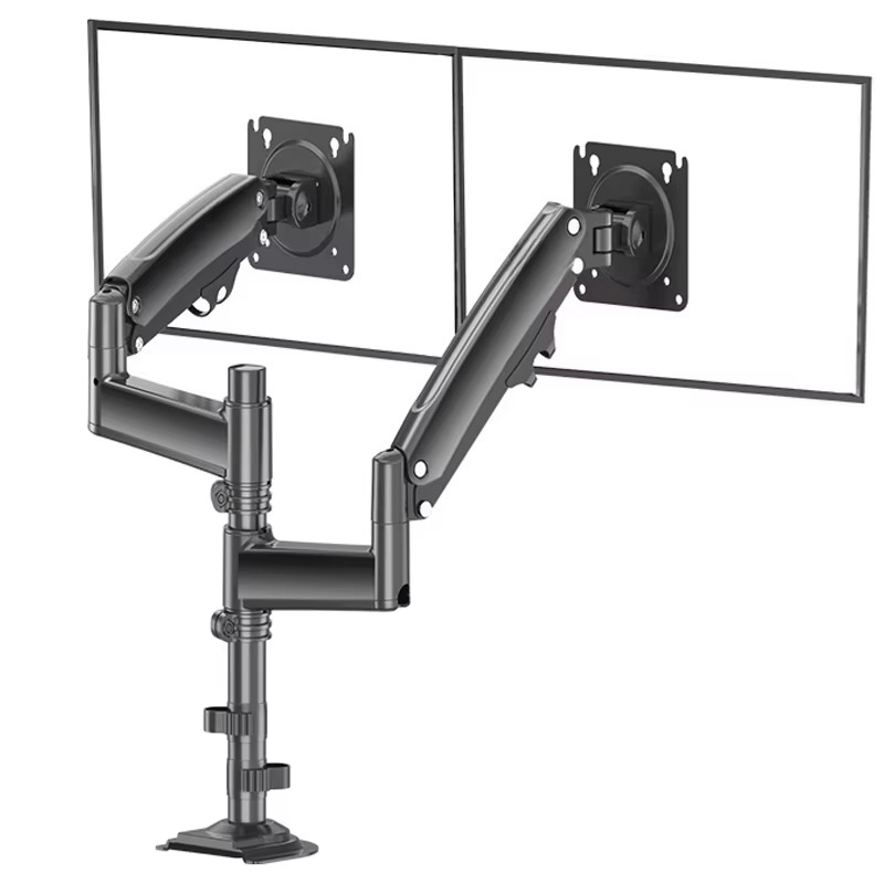 Dual Monitor Arm - Alüminyum Alaşımlı Siyah Çift Kol Bilgisayar