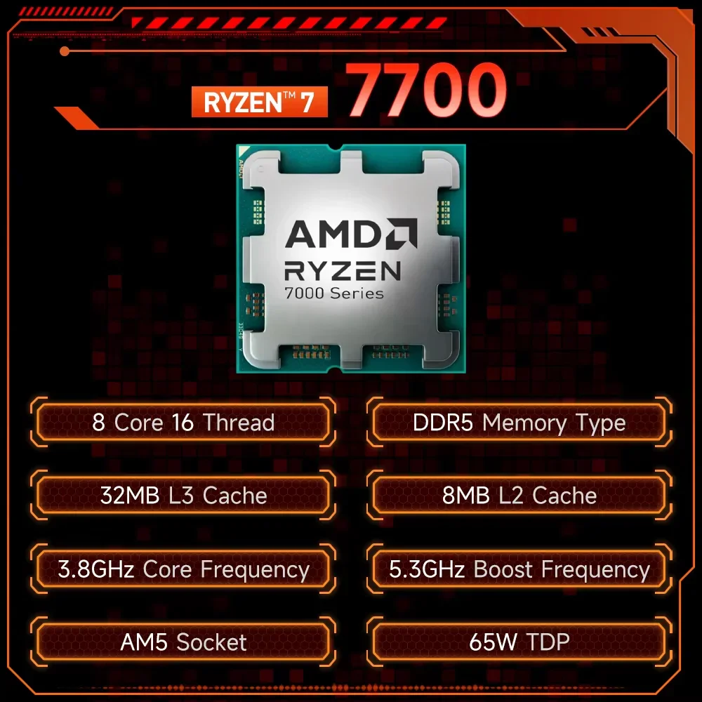 AMD R7 7700 Ryzen 7 7700 Ekono - Pc Gaming Ryzen 7 incelemesi ve fiyatı