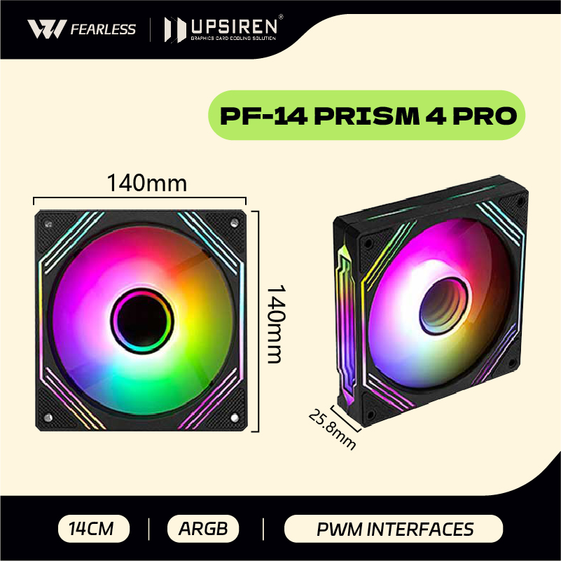 UPSIREN PF-14 PRISM 4PRO Bilgi - Pc Case Fan incelemesi ve fiyatı