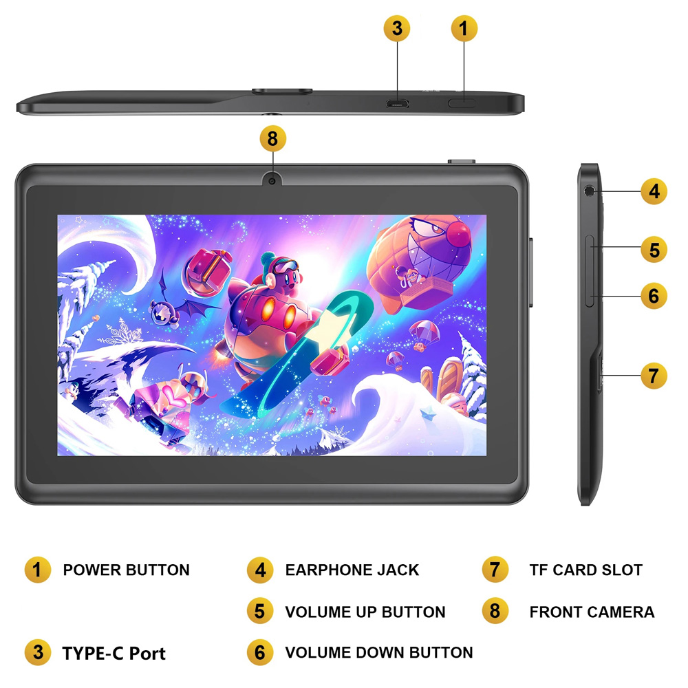 Sıcak Satış 7 Inç Çocuk Tablet - Dual Monitor Arm incelemesi ve fiyatı