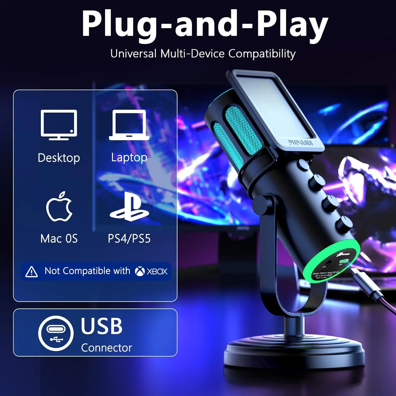 PUPGSIS USB PC Mikrofonu, Mac  - Pc Gaming Discord incelemesi ve fiyatı