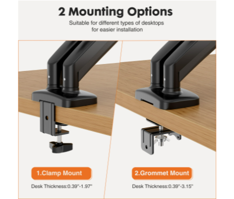 Çift Monitör Standı Kolu, Gaz  - Dual Monitor Arm incelemesi ve fiyatı